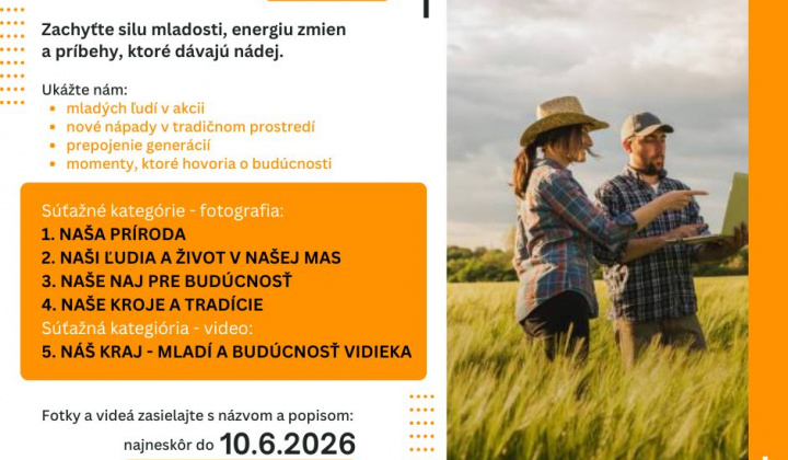 Fotka - Súťaž - Najkrajšia fotografia z územia MAS - 2026 