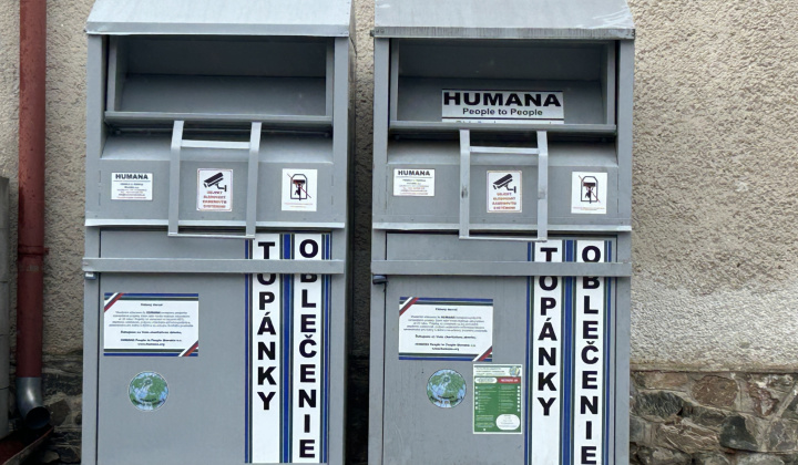 Fotka - HUMANA kontajnery na použité šatstvo a textílie - zmena umiestnenia